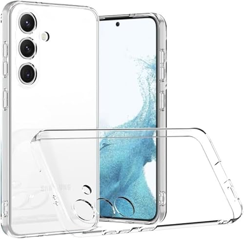 Captor Schutzhülle für Samsung S25, transparent, aus weichem TPU-Silikon, dünn, stoßfest, kratzfest, Kameraschutz, Anti-Vergilbung, flexibel und langlebig für Samsung S25 von Captor