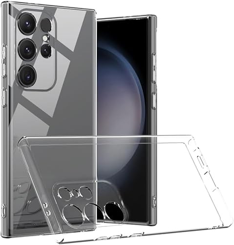 Captor Schutzhülle für Samsung S25 Ultra, transparent, aus TPU-Silikon, weich, dünn, stoßfest, kratzfest, Kameraschutz, Anti-Vergilbung, flexibel, für S25 Ultra Samsung von Captor