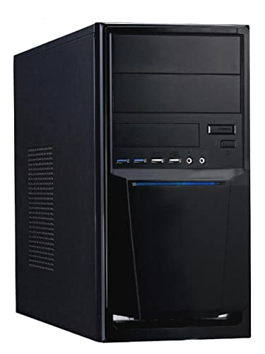 Captronic PC AMD A10-9700 4X 3,50GHz Turbo bis 3.80GHz | 16GB DDR4 | 240GB SSD | Radeon R7 2GB | 24x DVD-RW | CardReader | Windows 10 Pro 64bit | Office Multimedia Büro Business Computer von Captronic