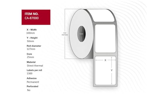 Capture Label 100 x 50 mm Core 25 mm Adressrollen von Capture