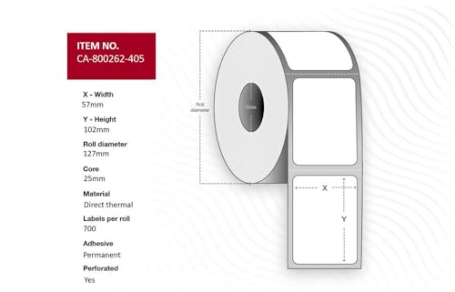 Capture Label 57 x 102 mm Adressenrollen, Kern 25 mm von Capture