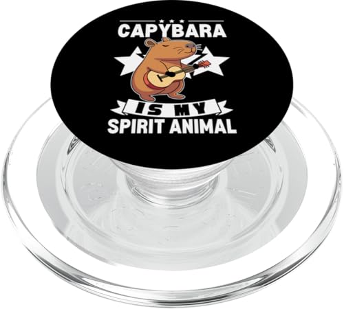 Capybara Is My Spirit Tier Kawaii Cartoon Lustige Capybaras PopSockets PopGrip für MagSafe von Capybara Birthday Decorations Designs