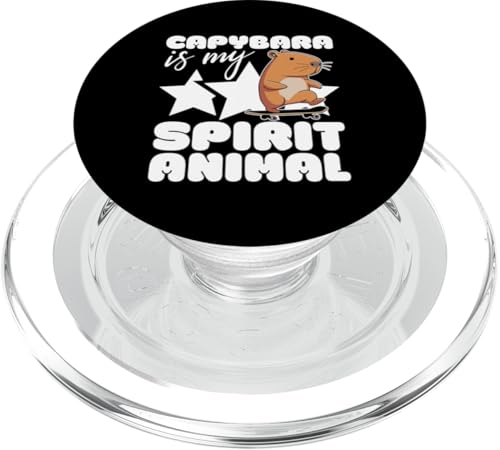 Capybara Is My Spirit Tier Kawaii Cartoon Lustige Capybaras PopSockets PopGrip für MagSafe Capybara Is My Spirit Tier Kawaii Cartoon Lustige Capybaras PopSockets PopGrip für MagSafe von Capybara Birthday Decorations Designs