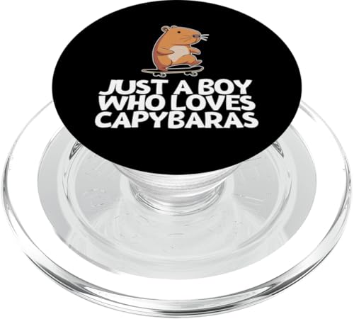 Nur ein Junge, der Capybaras liebt Funny Capybara PopSockets PopGrip für MagSafe Nur ein Junge, der Capybaras liebt Funny Capybara PopSockets PopGrip für MagSafe von Capybara Birthday Decorations Designs