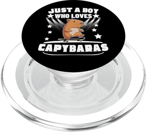 Nur ein Junge, der Capybaras liebt Funny Capybara PopSockets PopGrip für MagSafe von Capybara Birthday Decorations Designs
