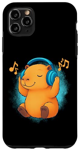 DJ Capybara Kopfhörer Musikliebhaber Hülle für iPhone 11 Pro Max DJ Capybara Kopfhörer Musikliebhaber Hülle für iPhone 11 Pro Max von Capybara Lover Tees Co.