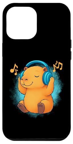 DJ Capybara Kopfhörer Musikliebhaber Hülle für iPhone 12 Pro Max DJ Capybara Kopfhörer Musikliebhaber Hülle für iPhone 12 Pro Max von Capybara Lover Tees Co.