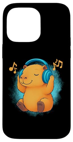 DJ Capybara Kopfhörer Musikliebhaber Hülle für iPhone 14 Pro Max DJ Capybara Kopfhörer Musikliebhaber Hülle für iPhone 14 Pro Max von Capybara Lover Tees Co.