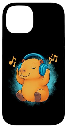 DJ Capybara Kopfhörer Musikliebhaber Hülle für iPhone 14 von Capybara Lover Tees Co.