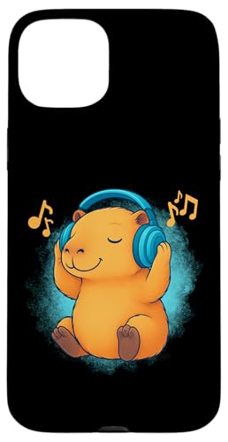 DJ Capybara Kopfhörer Musikliebhaber Hülle für iPhone 15 Plus DJ Capybara Kopfhörer Musikliebhaber Hülle für iPhone 15 Plus von Capybara Lover Tees Co.