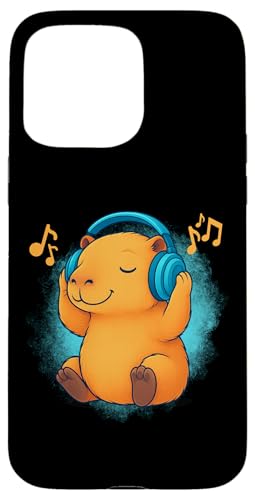 DJ Capybara Kopfhörer Musikliebhaber Hülle für iPhone 15 Pro Max DJ Capybara Kopfhörer Musikliebhaber Hülle für iPhone 15 Pro Max von Capybara Lover Tees Co.
