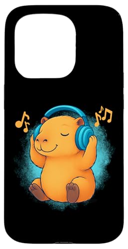 DJ Capybara Kopfhörer Musikliebhaber Hülle für iPhone 15 Pro DJ Capybara Kopfhörer Musikliebhaber Hülle für iPhone 15 Pro von Capybara Lover Tees Co.
