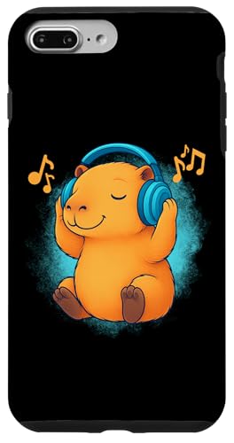 DJ Capybara Kopfhörer Musikliebhaber Hülle für iPhone 7 Plus/8 Plus DJ Capybara Kopfhörer Musikliebhaber Hülle für iPhone 7 Plus/8 Plus von Capybara Lover Tees Co.