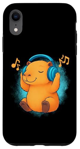 DJ Capybara Kopfhörer Musikliebhaber Hülle für iPhone XR DJ Capybara Kopfhörer Musikliebhaber Hülle für iPhone XR von Capybara Lover Tees Co.