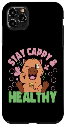 Capybara: Bleib Capy und gesund Hülle für iPhone 11 Pro Max Capybara: Bleib Capy und gesund Hülle für iPhone 11 Pro Max von Capybara Rodent Cute Animal Designs