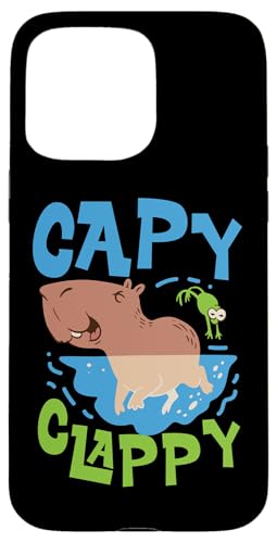 Capybara: Capy Clappy Hülle für iPhone 15 Pro Max von Capybara Rodent Cute Animal Designs