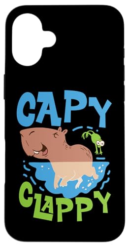 Capybara: Capy Clappy Hülle für iPhone 16 Plus Capybara: Capy Clappy Hülle für iPhone 16 Plus von Capybara Rodent Cute Animal Designs