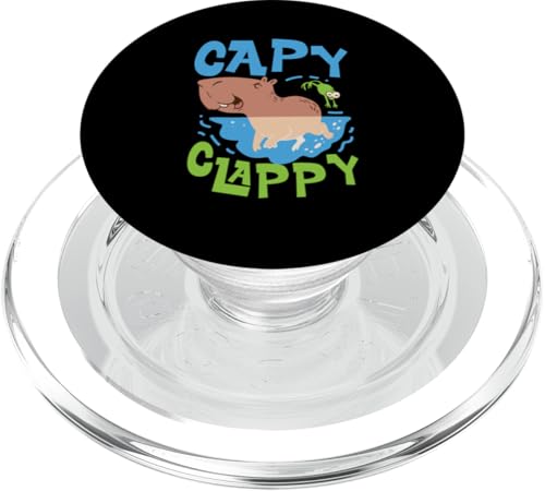 Capybara: Capy Clappy PopSockets PopGrip für MagSafe Capybara: Capy Clappy PopSockets PopGrip für MagSafe von Capybara Rodent Cute Animal Designs