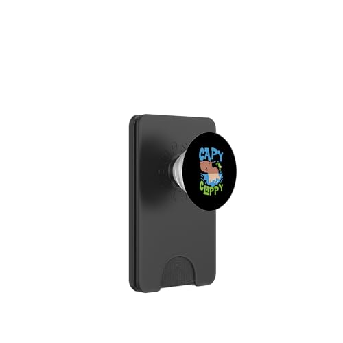 Capybara: Capy Clappy PopSockets PopWallet für MagSafe Capybara: Capy Clappy PopSockets PopWallet für MagSafe von Capybara Rodent Cute Animal Designs