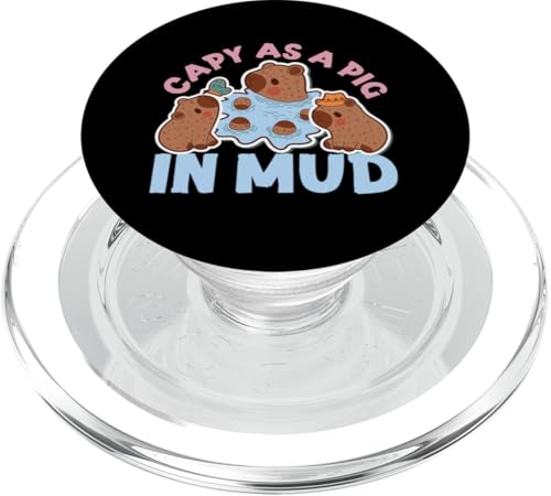 Capybara: Capy als Schwein im Schlamm PopSockets PopGrip für MagSafe Capybara: Capy als Schwein im Schlamm PopSockets PopGrip für MagSafe von Capybara Rodent Cute Animal Designs