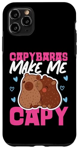 Capybara: Capybaras Make Me Capy Hülle für iPhone 11 Pro Max Capybara: Capybaras Make Me Capy Hülle für iPhone 11 Pro Max von Capybara Rodent Cute Animal Designs