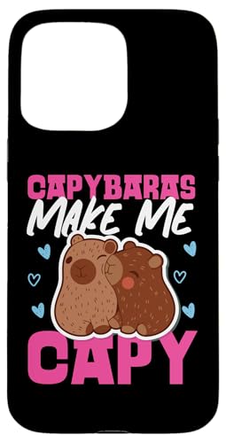 Capybara: Capybaras Make Me Capy Hülle für iPhone 15 Pro Max Capybara: Capybaras Make Me Capy Hülle für iPhone 15 Pro Max von Capybara Rodent Cute Animal Designs