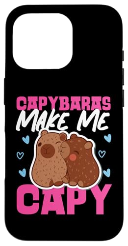 Capybara: Capybaras Make Me Capy Hülle für iPhone 16 Pro Capybara: Capybaras Make Me Capy Hülle für iPhone 16 Pro von Capybara Rodent Cute Animal Designs