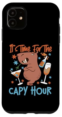 Capybara: Es ist Zeit für die Capy Hour Hülle für iPhone 11 Capybara: Es ist Zeit für die Capy Hour Hülle für iPhone 11 von Capybara Rodent Cute Animal Designs