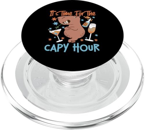 Capybara: Es ist Zeit für die Capy Hour PopSockets PopGrip für MagSafe Capybara: Es ist Zeit für die Capy Hour PopSockets PopGrip für MagSafe von Capybara Rodent Cute Animal Designs