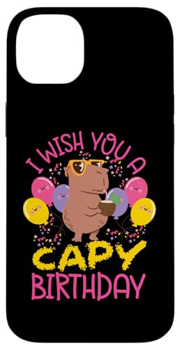 Capybara: Ich wünsche dir einen Capy-Geburtstag Hülle für iPhone 14 Plus Capybara: Ich wünsche dir einen Capy-Geburtstag Hülle für iPhone 14 Plus von Capybara Rodent Cute Animal Designs