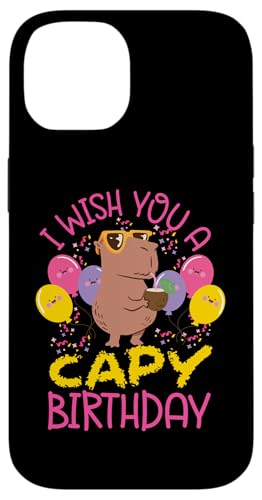 Capybara: Ich wünsche dir einen Capy-Geburtstag Hülle für iPhone 14 Capybara: Ich wünsche dir einen Capy-Geburtstag Hülle für iPhone 14 von Capybara Rodent Cute Animal Designs
