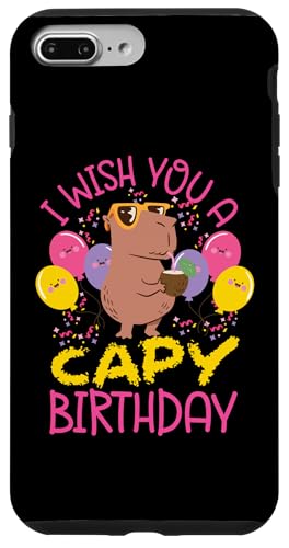 Capybara: Ich wünsche dir einen Capy-Geburtstag Hülle für iPhone 7 Plus/8 Plus Capybara: Ich wünsche dir einen Capy-Geburtstag Hülle für iPhone 7 Plus/8 Plus von Capybara Rodent Cute Animal Designs