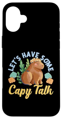 Capybara: Lass uns etwas Capy Talk führen Hülle für iPhone 16 Plus Capybara: Lass uns etwas Capy Talk führen Hülle für iPhone 16 Plus von Capybara Rodent Cute Animal Designs