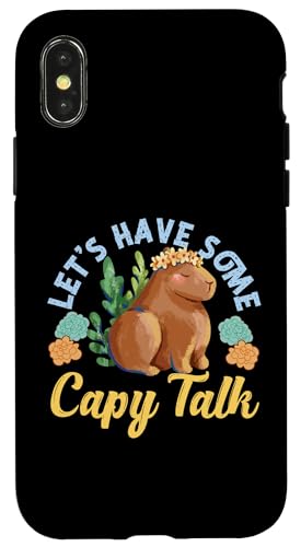 Capybara: Lass uns etwas Capy Talk führen Hülle für iPhone X/XS Capybara: Lass uns etwas Capy Talk führen Hülle für iPhone X/XS von Capybara Rodent Cute Animal Designs