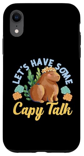 Capybara: Lass uns etwas Capy Talk führen Hülle für iPhone XR Capybara: Lass uns etwas Capy Talk führen Hülle für iPhone XR von Capybara Rodent Cute Animal Designs