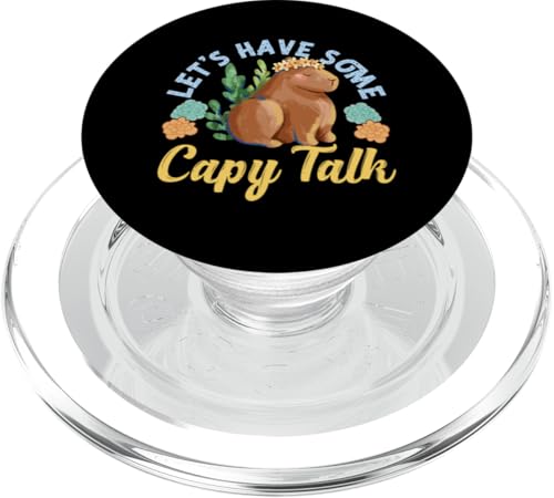 Capybara: Lass uns etwas Capy Talk führen PopSockets PopGrip für MagSafe Capybara: Lass uns etwas Capy Talk führen PopSockets PopGrip für MagSafe von Capybara Rodent Cute Animal Designs