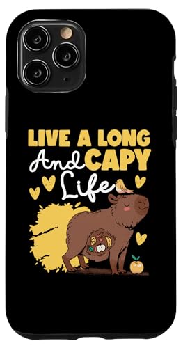 Capybara: Lebe ein langes und Capy-Leben Hülle für iPhone 11 Pro Capybara: Lebe ein langes und Capy-Leben Hülle für iPhone 11 Pro von Capybara Rodent Cute Animal Designs