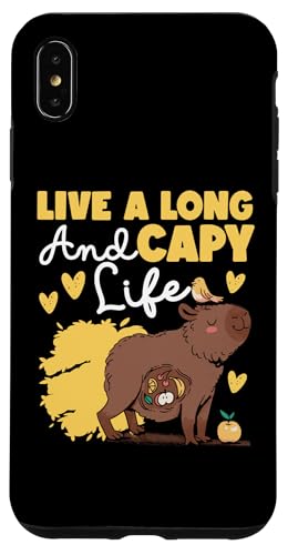 Capybara: Lebe ein langes und Capy-Leben Hülle für iPhone XS Max Capybara: Lebe ein langes und Capy-Leben Hülle für iPhone XS Max von Capybara Rodent Cute Animal Designs