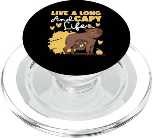 Capybara: Lebe ein langes und Capy-Leben PopSockets PopGrip für MagSafe Capybara: Lebe ein langes und Capy-Leben PopSockets PopGrip für MagSafe von Capybara Rodent Cute Animal Designs