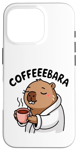 Capybara Coffee Coffeebara Tierliebhaber Zoo Jungen Mädchen Hülle für iPhone 16 Pro Capybara Coffee Coffeebara Tierliebhaber Zoo Jungen Mädchen Hülle für iPhone 16 Pro von CapybaraAxis1