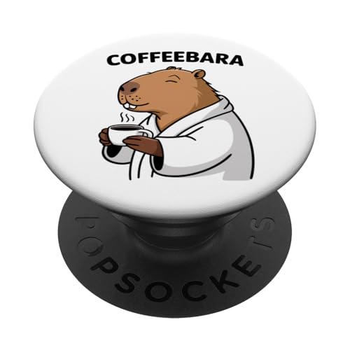 Capybara Coffeebara Kaffee Tierliebhaber Zoo Jungen Mädchen PopSockets Klebender PopGrip Capybara Coffeebara Kaffee Tierliebhaber Zoo Jungen Mädchen PopSockets Klebender PopGrip von CapybaraAxis1