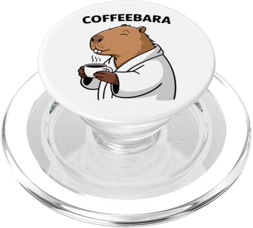Capybara Coffeebara Kaffee Tierliebhaber Zoo Jungen Mädchen PopSockets PopGrip für MagSafe Capybara Coffeebara Kaffee Tierliebhaber Zoo Jungen Mädchen PopSockets PopGrip für MagSafe von CapybaraAxis1