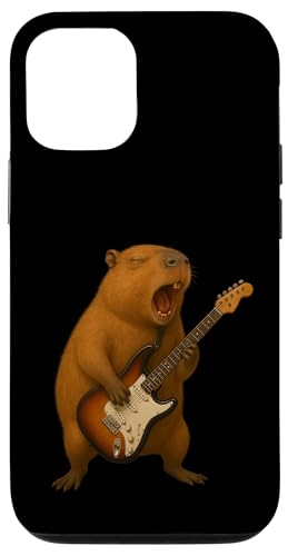 Capybara E-Gitarre Musikliebhaber Gitarristen Jungen Mädchen Hülle für iPhone 12/12 Pro Capybara E-Gitarre Musikliebhaber Gitarristen Jungen Mädchen Hülle für iPhone 12/12 Pro von CapybaraAxis1