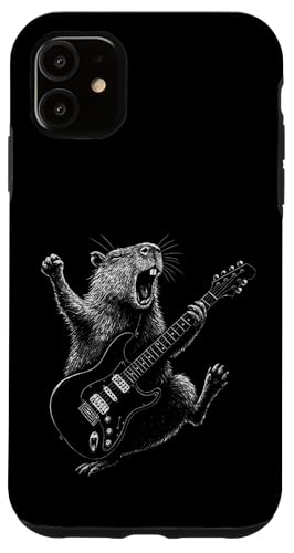 Capybara E-Gitarre Musikliebhaber Gitarristen Konzert Hülle für iPhone 11 Capybara E-Gitarre Musikliebhaber Gitarristen Konzert Hülle für iPhone 11 von CapybaraAxis1