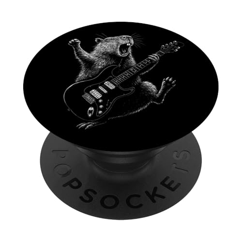 Capybara E-Gitarre Musikliebhaber Gitarristen Konzert PopSockets Klebender PopGrip Capybara E-Gitarre Musikliebhaber Gitarristen Konzert PopSockets Klebender PopGrip von CapybaraAxis1