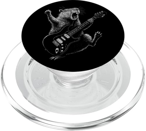 Capybara E-Gitarre Musikliebhaber Gitarristen Konzert PopSockets PopGrip für MagSafe Capybara E-Gitarre Musikliebhaber Gitarristen Konzert PopSockets PopGrip für MagSafe von CapybaraAxis1
