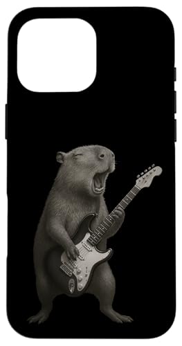 Capybara E-Gitarrist, Musikliebhaber, Jungen und Mädchen Hülle für iPhone 16 Pro Max Capybara E-Gitarrist, Musikliebhaber, Jungen und Mädchen Hülle für iPhone 16 Pro Max von CapybaraAxis1