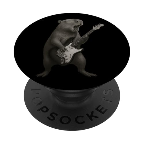 Capybara E-Gitarrist, Musikliebhaber, Jungen und Mädchen PopSockets Klebender PopGrip Capybara E-Gitarrist, Musikliebhaber, Jungen und Mädchen PopSockets Klebender PopGrip von CapybaraAxis1