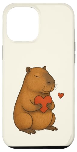 Capybara Herz Valentinstag Tierliebhaber Mama Papa Kinder Hülle für iPhone 12 Pro Max Capybara Herz Valentinstag Tierliebhaber Mama Papa Kinder Hülle für iPhone 12 Pro Max von CapybaraAxis1