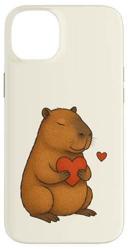 Capybara Herz Valentinstag Tierliebhaber Mama Papa Kinder Hülle für iPhone 14 Plus Capybara Herz Valentinstag Tierliebhaber Mama Papa Kinder Hülle für iPhone 14 Plus von CapybaraAxis1